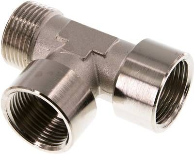 LE-Einschraubstück G 1"(IG)-R 1"(AG), 16 bar Messing vernickelt