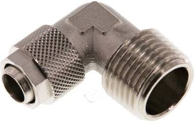 Winkel-Verschraubung R 1/2"-12 x 10mm, Messing vernickelt