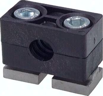 Rohrschelle, schwere Baureihe, 17,1 (3/8")mm, Edelstahl