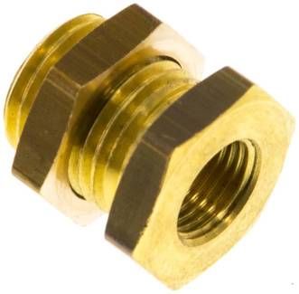 Schottverschraubung G 1/8"-G 1/4", 16 bar Messing