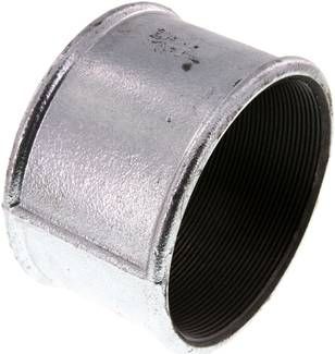 Rundmuffe Rp 4"-Rp 4", 25 bar Temperguss verzinkt