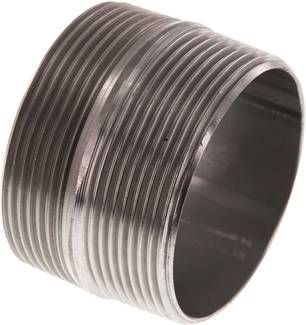 Rohrdoppelnippel R 2"-40mm, 20 bar 1.4571