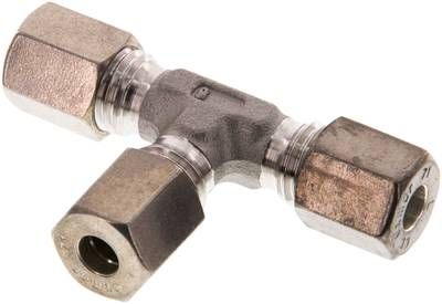 T-Schneidringverschraubung 6 L, Klemmring 1.4571 (NC)