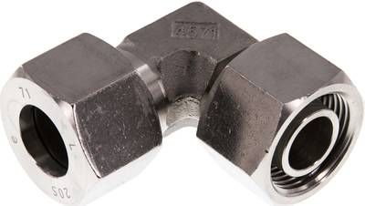 Einstellb. Winkel-Schneidring-verschr. 20 S, 1.4571