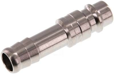 Kupplungsstecker (NW7,2) 10mm Schlauch, Edelstahl
