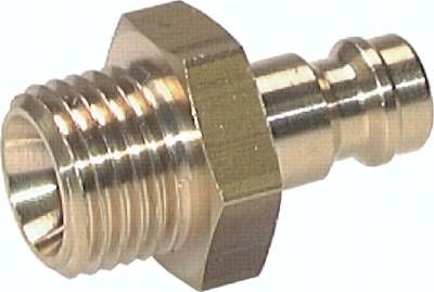 Kupplungsstecker (NW5) G 1/8"(AG), Messing