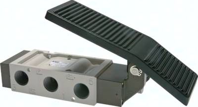 5/3-Wege Fußventil G 1/2" Feder, gesperrt