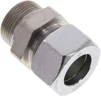 Gerade Schneidringverschr. 30 S-G 1 1/4", Stahl verzinkt