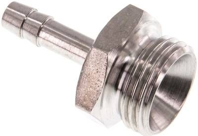 Gewindetülle G 1/2"-6mm, 40 bar 1.4571