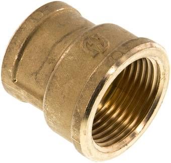 Rundmuffe G 1"-G 3/4", 16 bar Messing