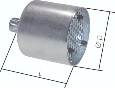Hochleistungs-Schalldämpfer G 2" (PN 6 bar)