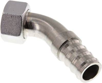 45°-Steckanschluss 28 L Über-wurfmutter, 25,4mm GSP-Schl.