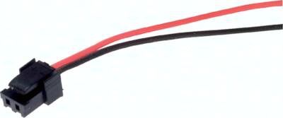 2-Pol Stecker, 7 mm breit mit 1.000 mm Kabel