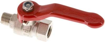 Messing-Kugelhahn, Eco-Line, R / Rp 1/4" (AG/IG), PN 25
