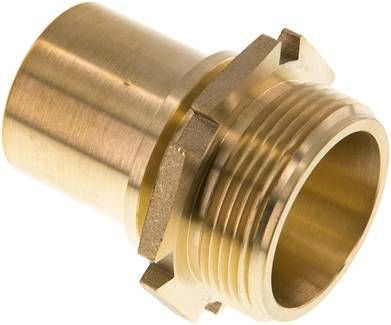 Gewindetülle, EN14420-5 G 1 1/2"-38mm, Messing