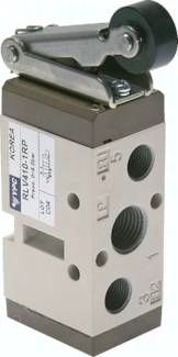 5/2-Wege Endschalter G 1/4" (Abluft G 1/8"), Kunststoffrolle