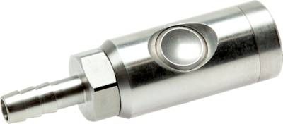 Sicherheits-Druckknopfkupplung (NW7,2), 6mm Schl., 1.4404