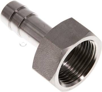 Aufschraub-Schlauchtülle G 3/4"-13mm, 40 bar 1.4571