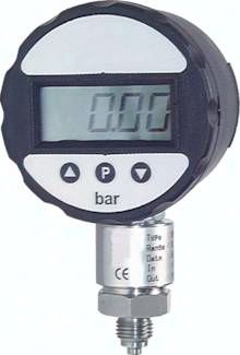 Digital-Manometer 0 - 1600 bar, Externe 24 V DC-Versorgung und Schaltausgang