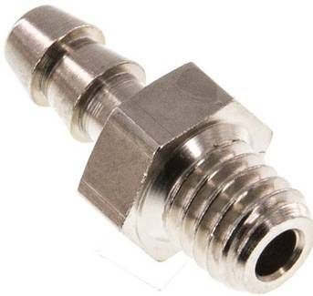 Gewindetülle M 5-3mm, 16 bar Messing vernickelt