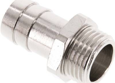 Gewindetülle G 1/2"-16mm, 16 bar Messing vernickelt