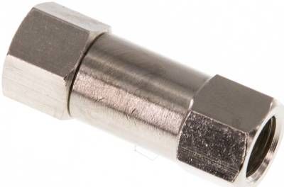 Rückschlagventil, G 1/8", PN 10, Messing vernickelt