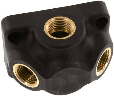 Wanddose (Luftweiche) G 1/2"-G 1/2", Durchgangsverteilerdose