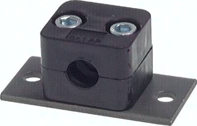 Rohrschelle, leichte Baureihe, 12,7mm, Baugröße 2