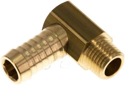 Winkel-Gewindetülle M 14 x 1,5 (konisch)-13mm, Messing