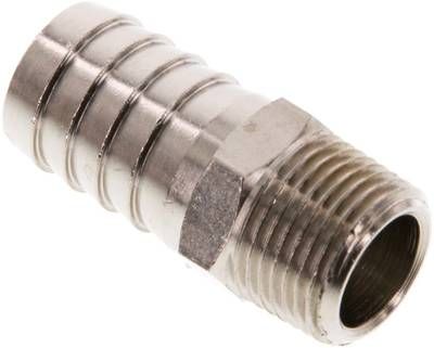 Gewindetülle R 3/8"-16mm, 16 bar Messing vernickelt