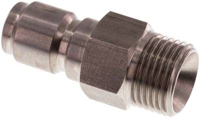 Edelstahl Kupplungs-Stecker, Außengewinde für Schaumpistole G 1/2"