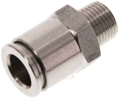 Gerader Steckanschluss R 1/8"-8mm, IQS-Edelstahl