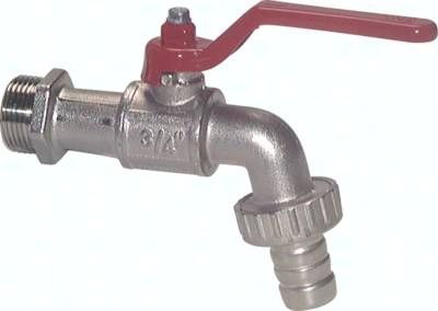 Messing-Kugelauslaufhahn G 3/4" (20,0mm Tülle), PN 15