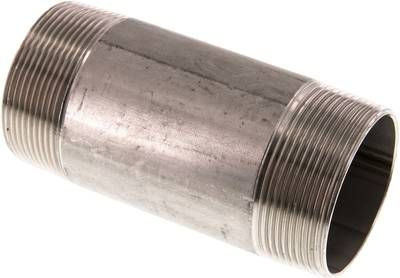 Rohrdoppelnippel R 2"-120mm, 20 bar 1.4571