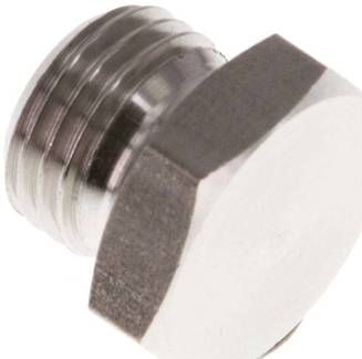 Verschlussstopfen Außenskt. G 1/4", 40 bar V4A