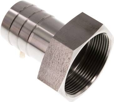 Aufschraub-Schlauchtülle G 2"-38mm, 40 bar 1.4571