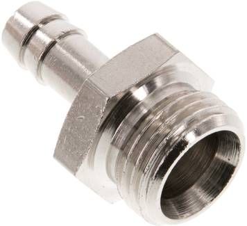 Gewindetülle G 1/2"-9mm, 16 bar Messing vernickelt