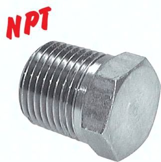 HD-Verschlussstopfen Außenskt. NPT 2", Stahl verzinkt