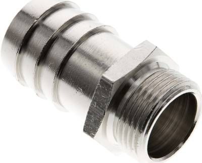 Gewindetülle G 3/4"-25mm, 16 bar Messing vernickelt