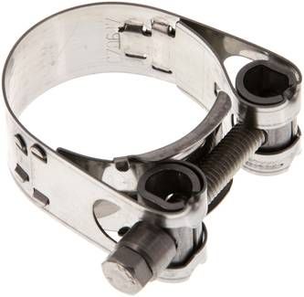 18mm Gelenkbolzenschelle, 34 - 37mm, 1.4301 (W4)