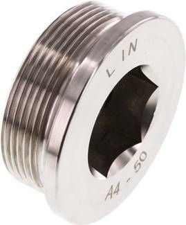 Verschlussstopfen Innenskt. G 2", 40 bar V4A