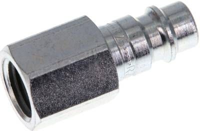 Kupplungsstecker (NW7,2) G 1/4"(IG), Stahl gehärtet & verzinkt