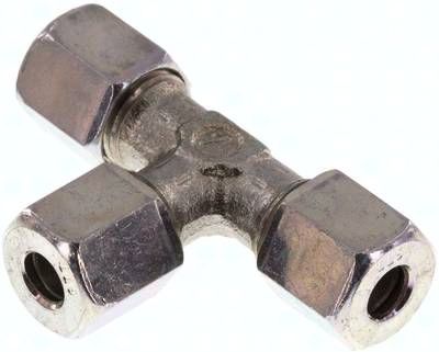 T-Schneidringverschraubung 5 LL, Stahl verzinkt