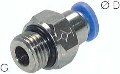 Steckanschluss, selbstabsper-rend G 1/4"-8mm, IQS-Standard