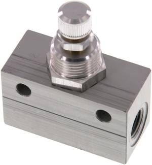 Block-Drosselrückschlagventil, G 1/4"
