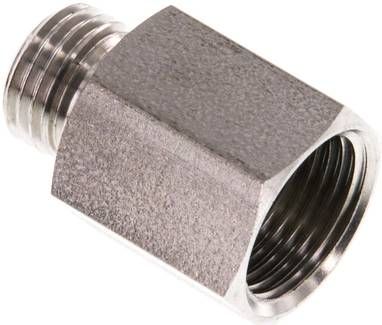 Reduziernippel G 1/4"(AG)-G 3/8"(IG), 40 bar 1.4571