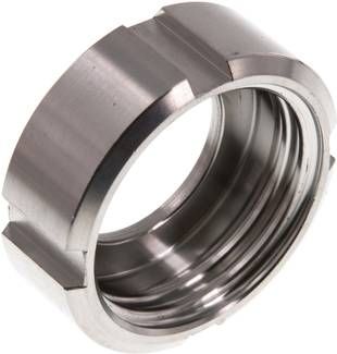 Nutmutter (Milchgewinde) RD44 x 1/6", 1.4404