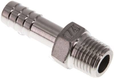 Gewindetülle R 1/4"-9mm, 16 bar 1.4408
