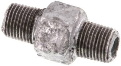 Doppelnippel R 1/8"-R 1/8", 25 bar Temperguss verzinkt