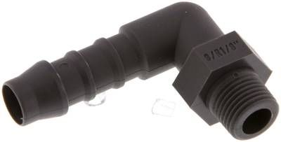 Winkel-Gewindetülle R 1/8"-9mm, PA 6